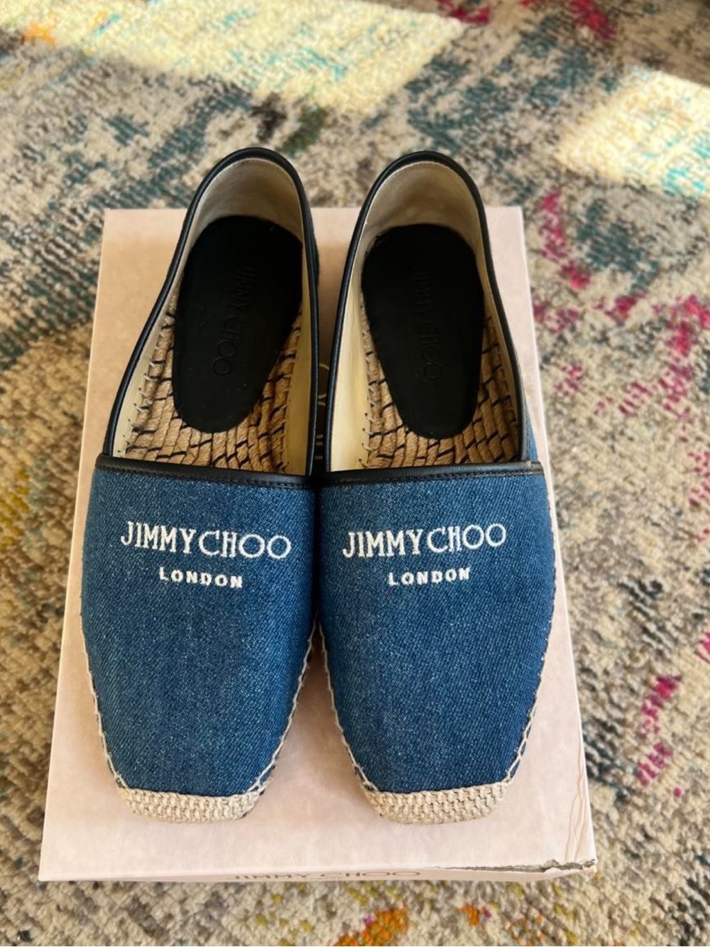 Jimmy Choo London women’s Denim Espadrilles - Blue